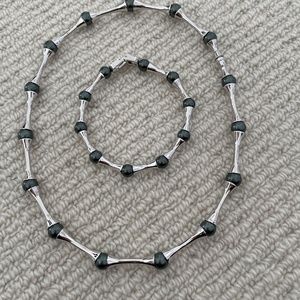 Necklace and matching bracelet